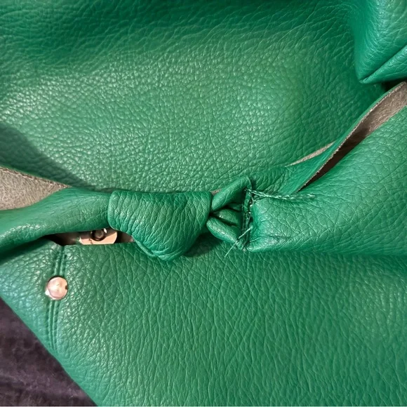 Anthropologie Love Knot Slouchy Bag in Green ☘️ - Picture 10 of 10